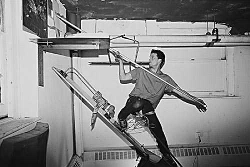 Matthew Barney, Drawing Restraint 2, 1988. Photograph: Michael Rees