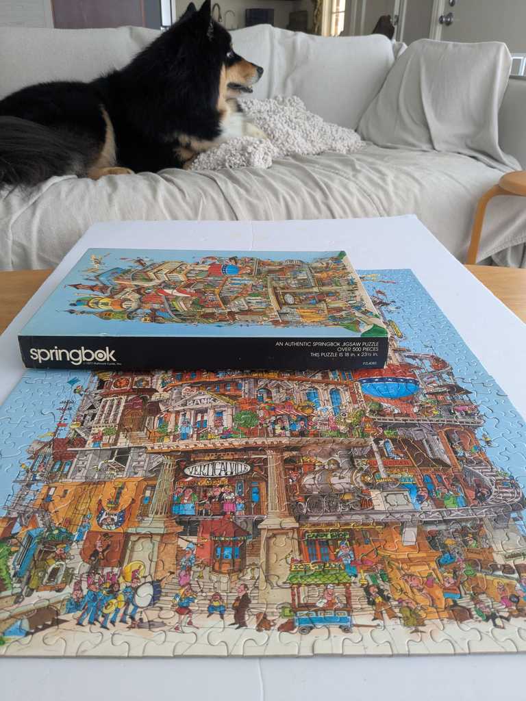 "VerticalVille" by Springbok, with Tamlin aka Snoopy
