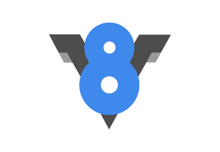 v8 engine logo